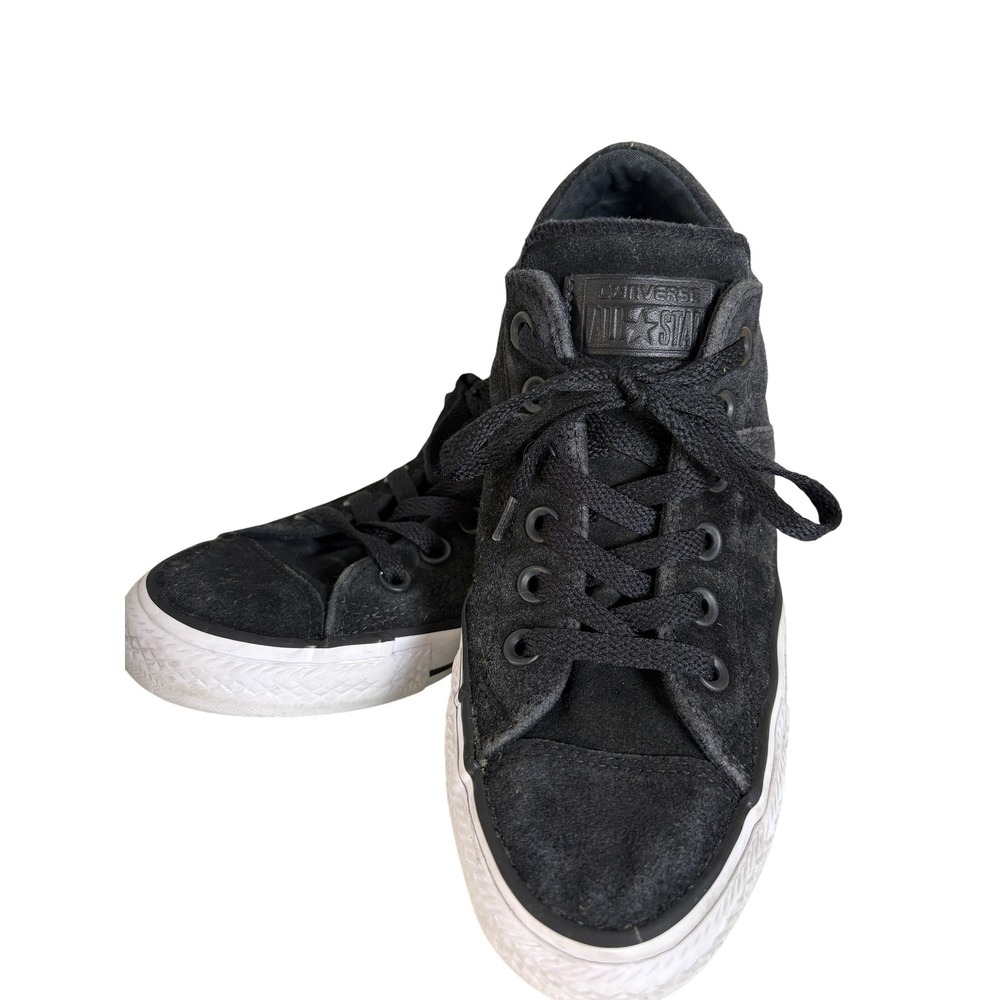 Converse Chuck Taylor All Star Madison Black Suede Low Top Sneakers 557978C 8W